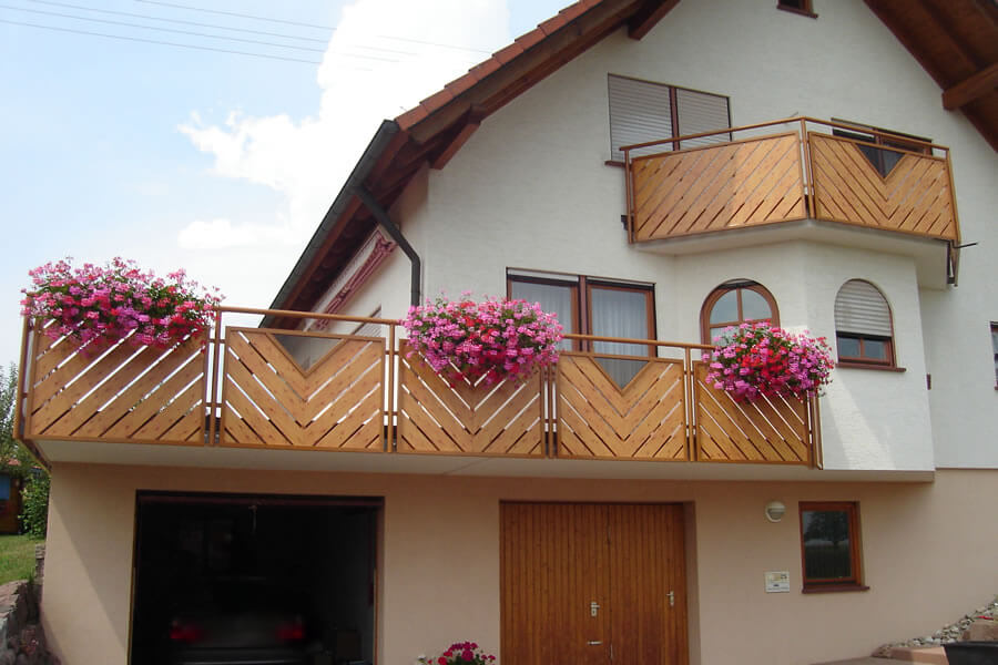 Wood Art Balkon kombiniert